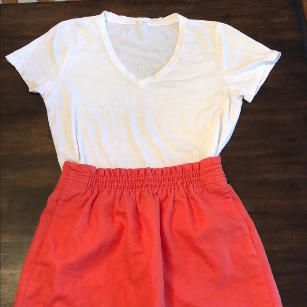JCrew Factory Linen/Cotton Skirt